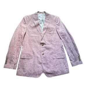 NWOT Vineyard Vines Blazer Men 42 L Soft Red Pure Linen Sport Coat Jacket 1J0126